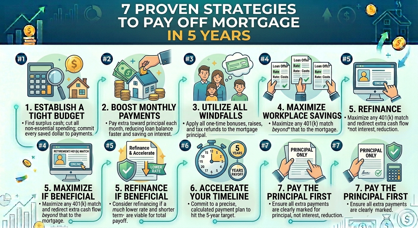 7 Proven Strategies to Pay Off Mortgage in 5 Years